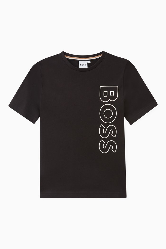 

Vertical Logo T-shirt in Cotton, Black