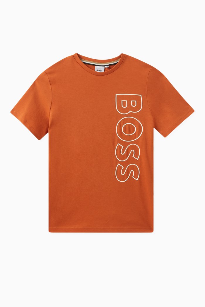

Vertical Logo T-shirt in Cotton, Orange
