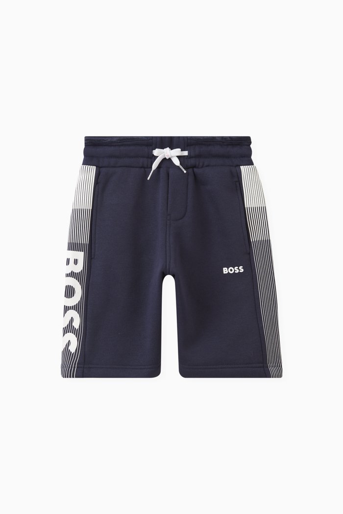 

Logo-print Shorts in Cotton, Blue