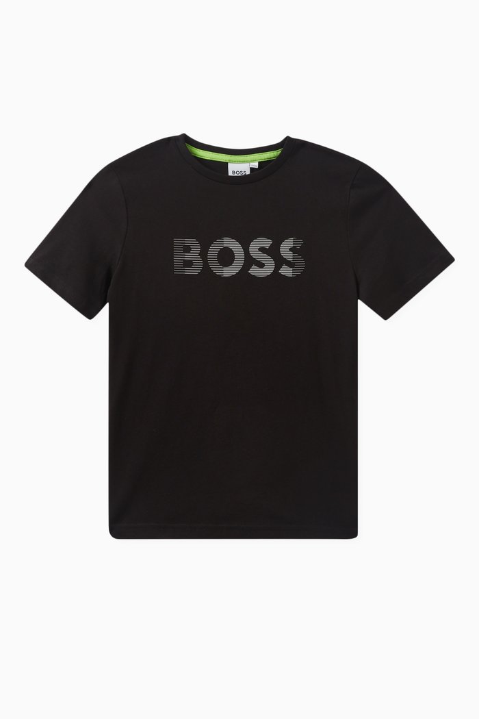 

Logo Print T-shirt in Cotton, Black
