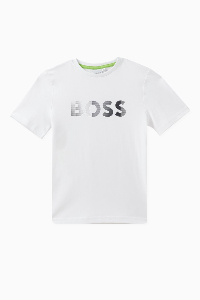 

Logo Print T-shirt in Cotton, White