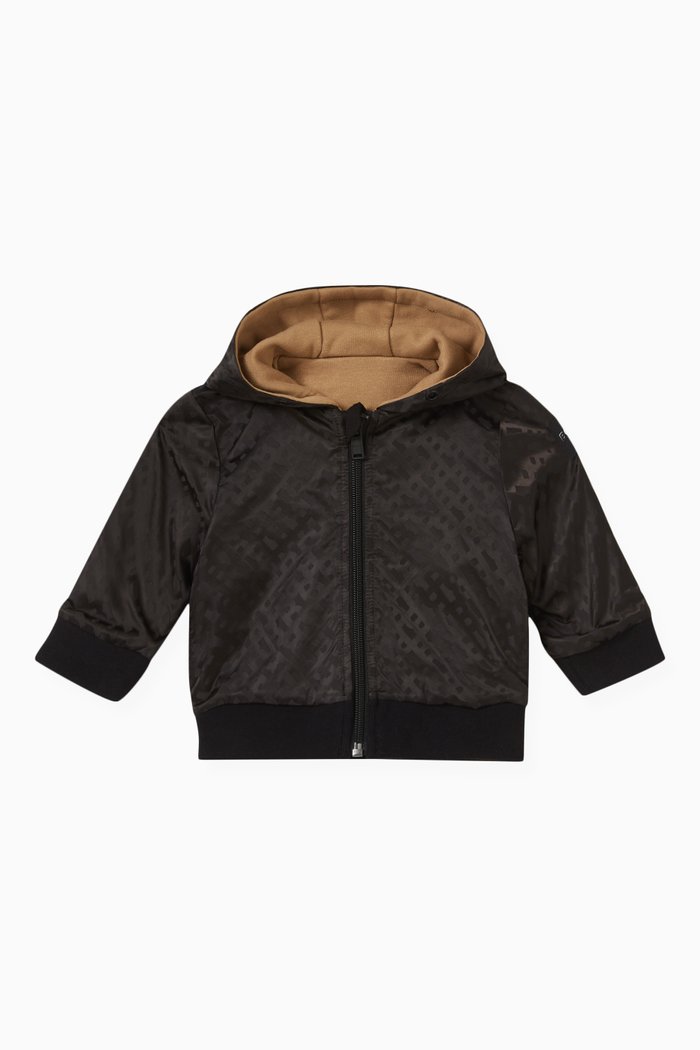 

Reversible Printed Hoodie, Black