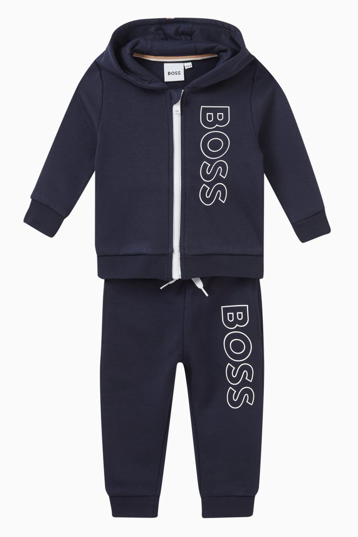 

Logo-print Tracksuit in Cotton, Blue