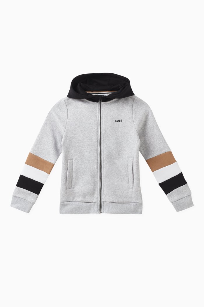 

Zip-Through Hoodie, Grey