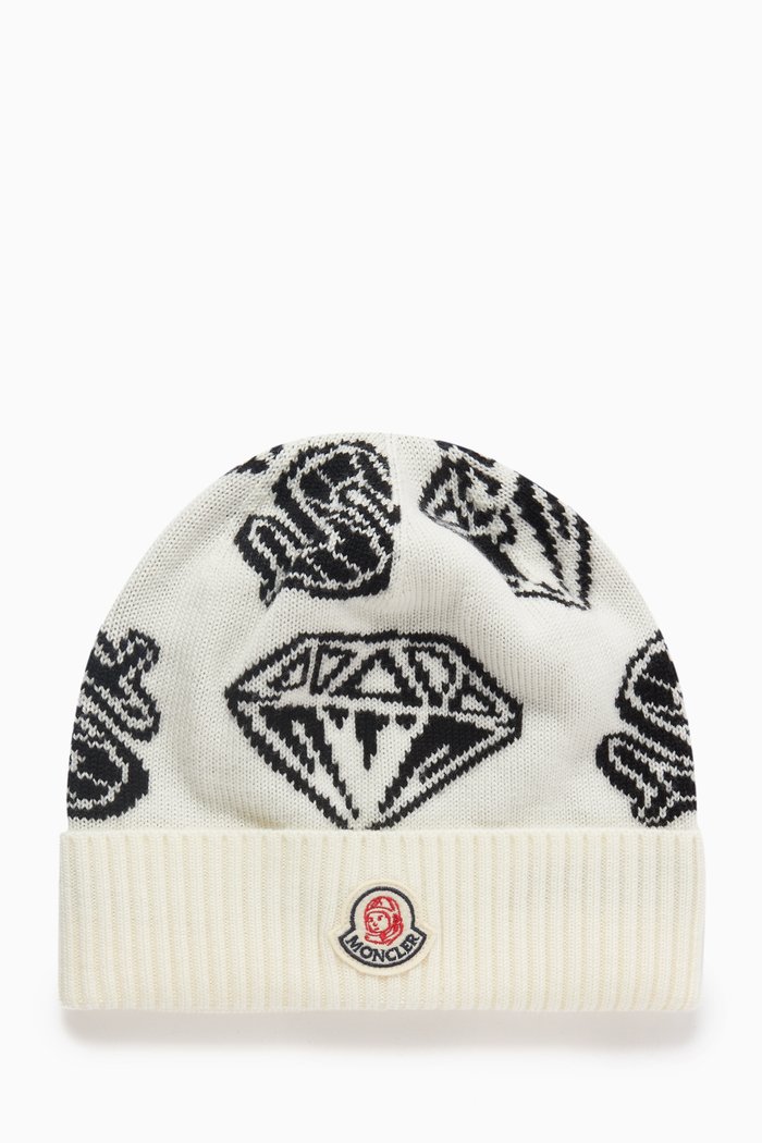 

X Billionaire Boys Club Beanie Hat in Virgin Wool, White