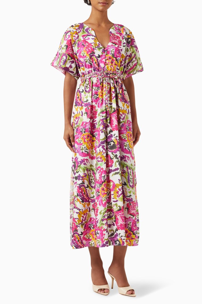 

Setareh Dress in Cotton Poplin, Pink