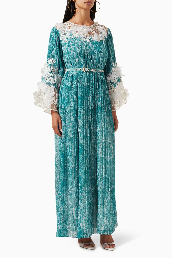 

Paige Maxi Dress in Chiffon, Blue