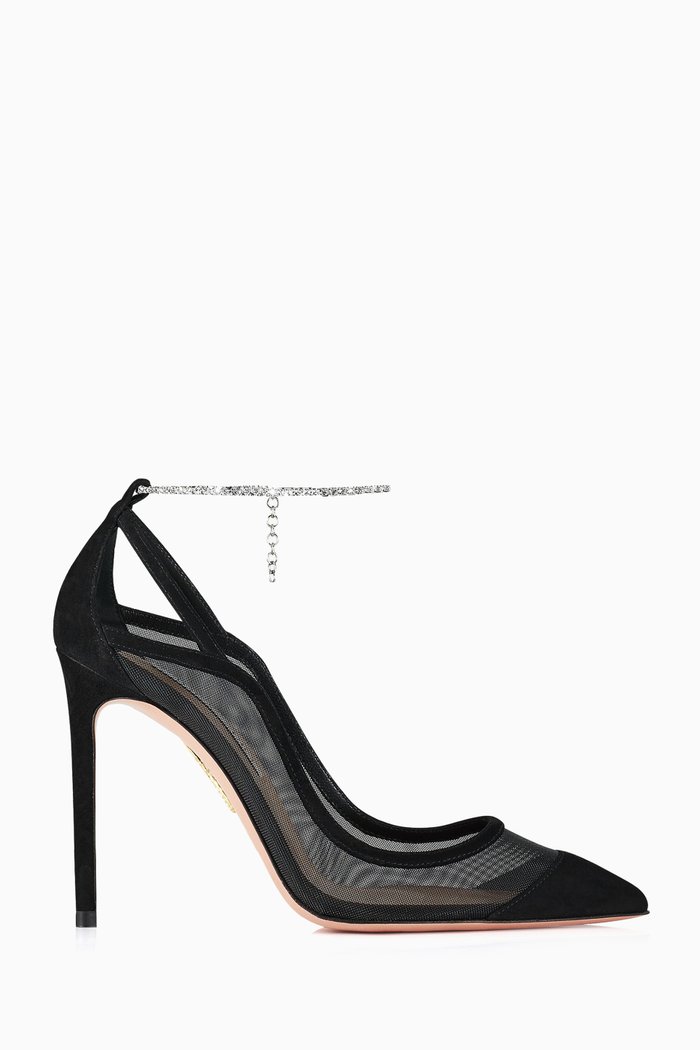 

Secret Affair 105 Pumps in Mesh & Suede, Black