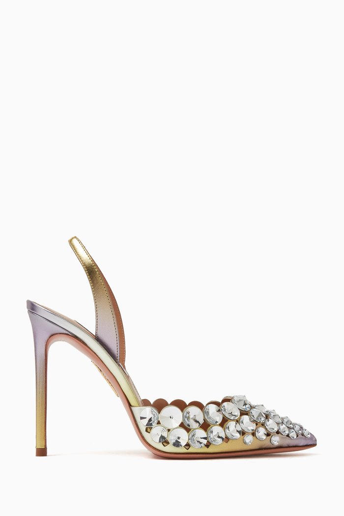 

Maxi-tequila 105 Slingback Sandals in Leather, Multicolour