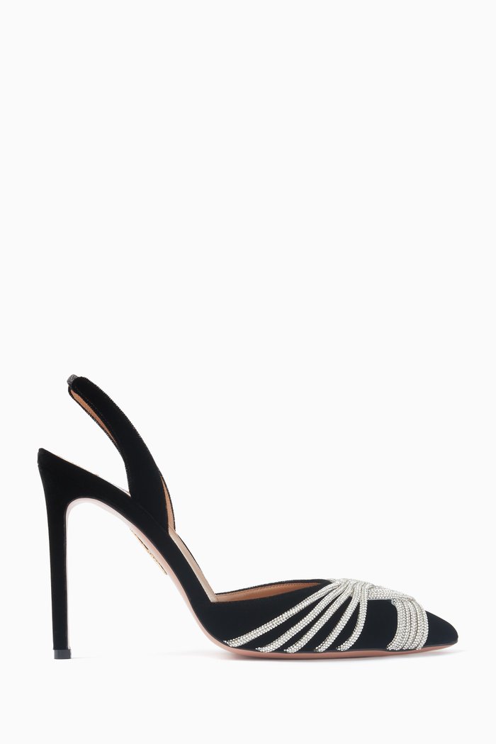 

Gatsby 105 Slingback Pumps in Velvet, Black