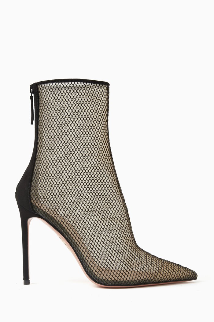 

Wild Thoughts 105 Boots in Mesh, Black
