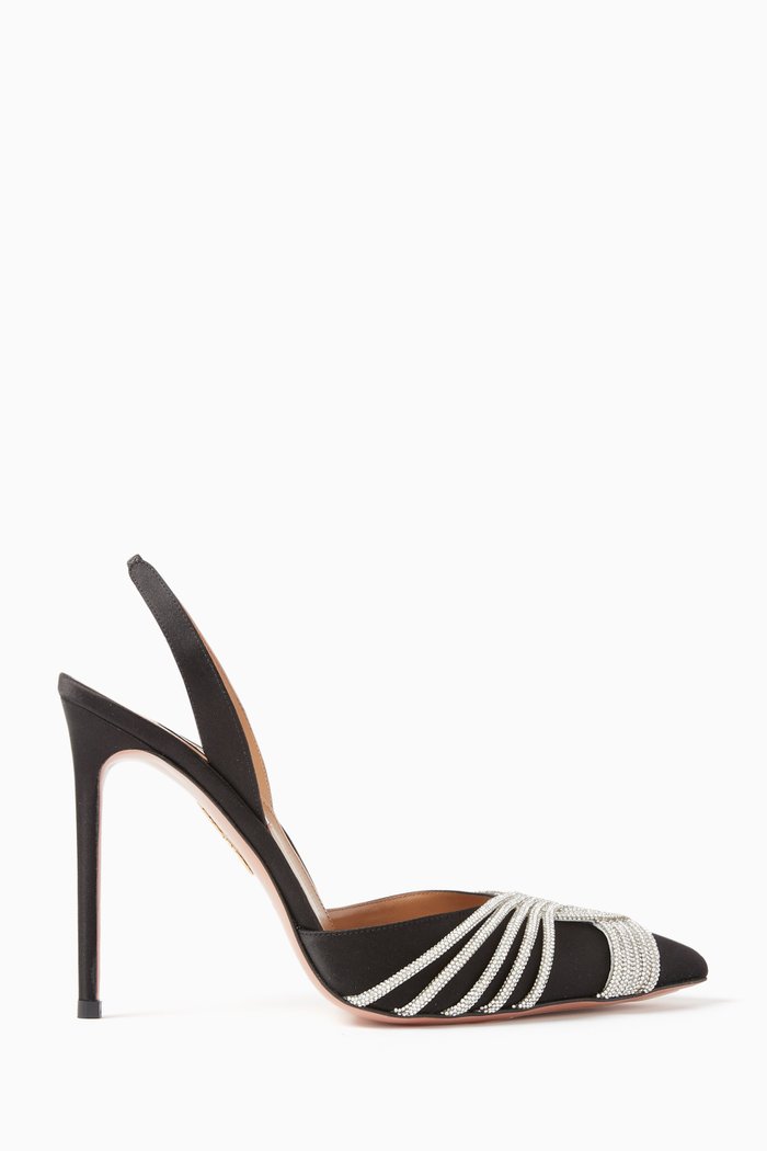 

Gatsby 105 Slingback Pumps in Satin, Black
