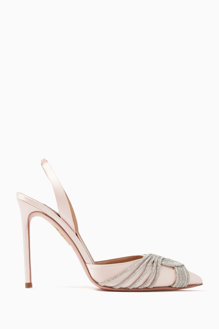 

Gatsby 105 Slingback Pumps in Satin, Pink