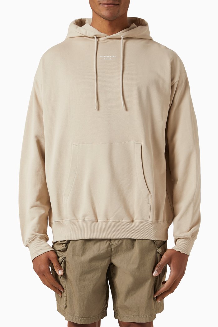 

Le Hoodie Slogan à Poche in French Terry, Neutral