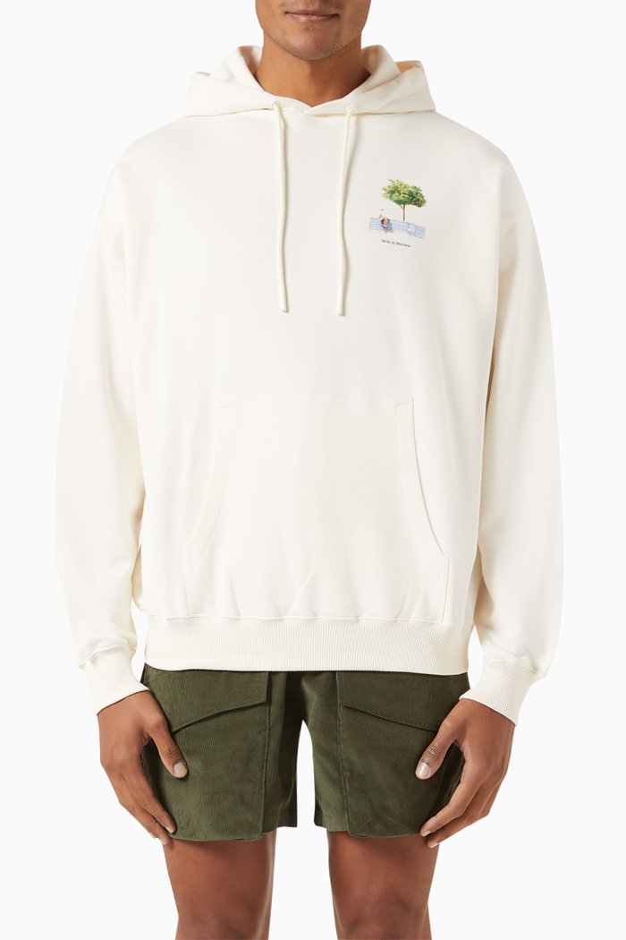 Le Hoodie Oranger in French Terry, Neutral