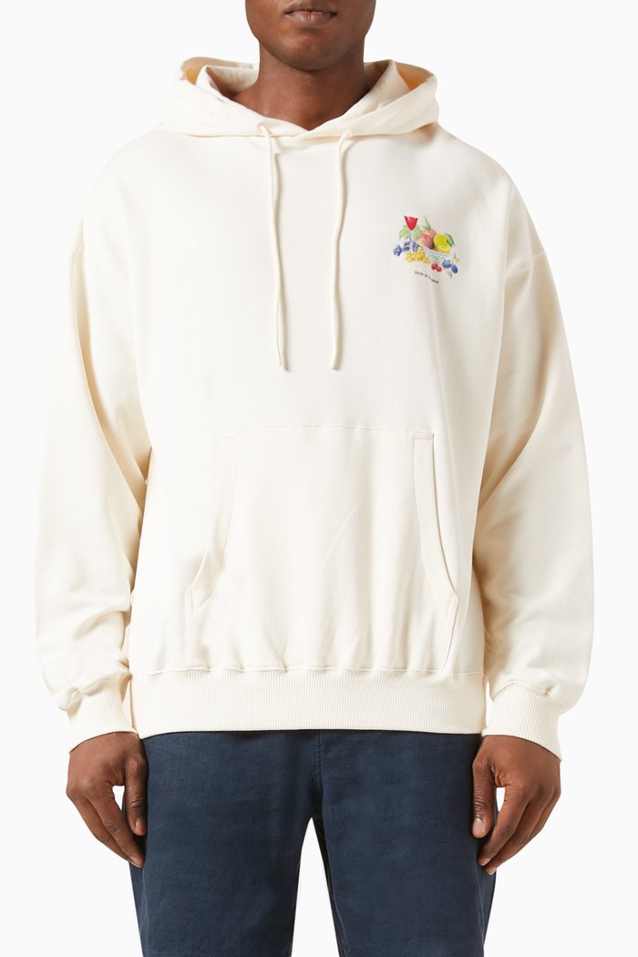 

Le Hoodie Vase à Fruits in French Terry Cotton, Neutral