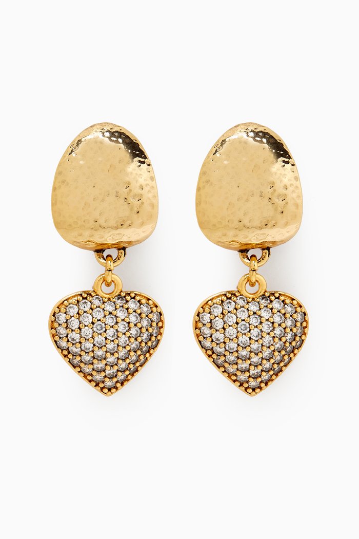 

Theodora Clip-on Earrings in Gold-plated Brass