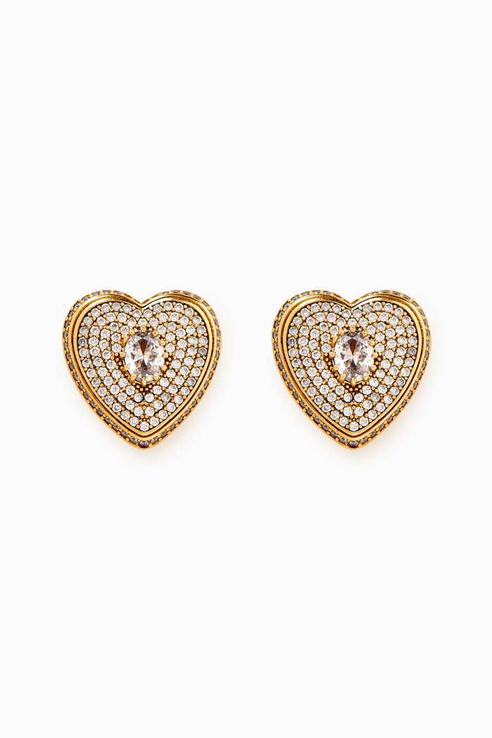 

Doreen Clip-on Earrings in Gold-plated Brass