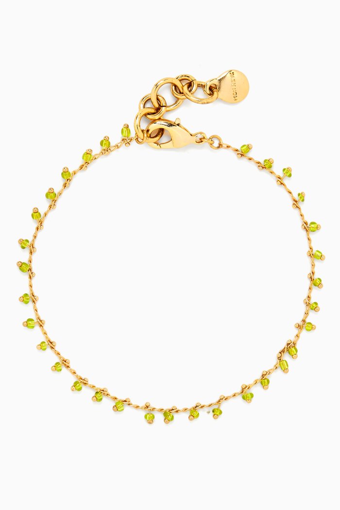 

Fhaya Anklet in Gold-plated Brass, Multicolour