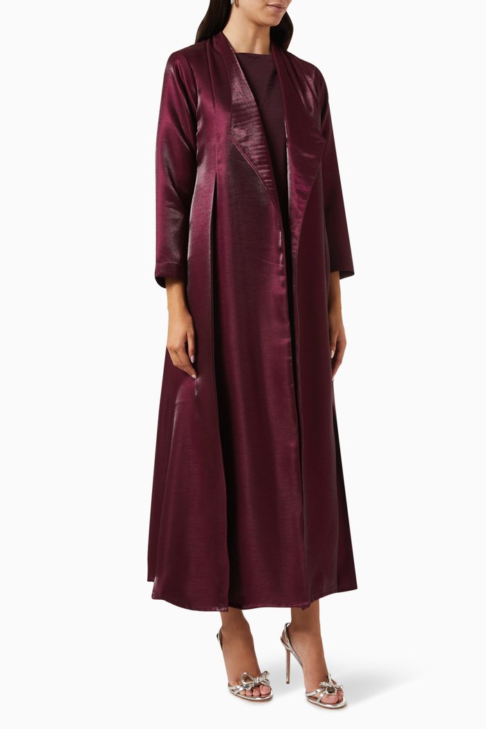 

3-piece Unleashed Abaya Set, Red