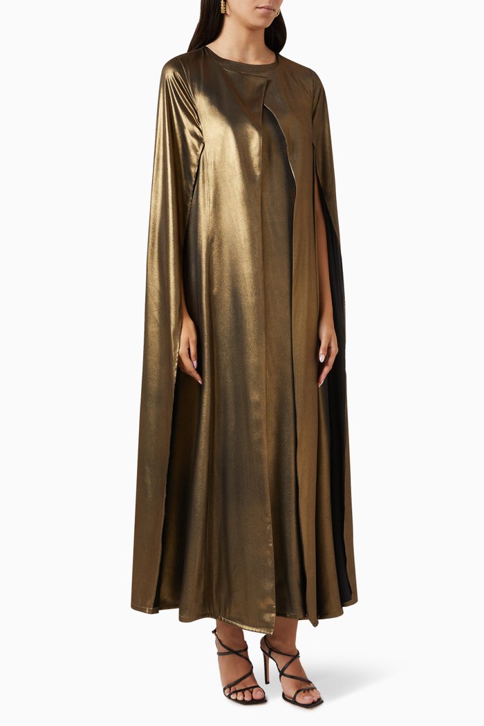 

3-piece Goddess Abaya Set, Gold