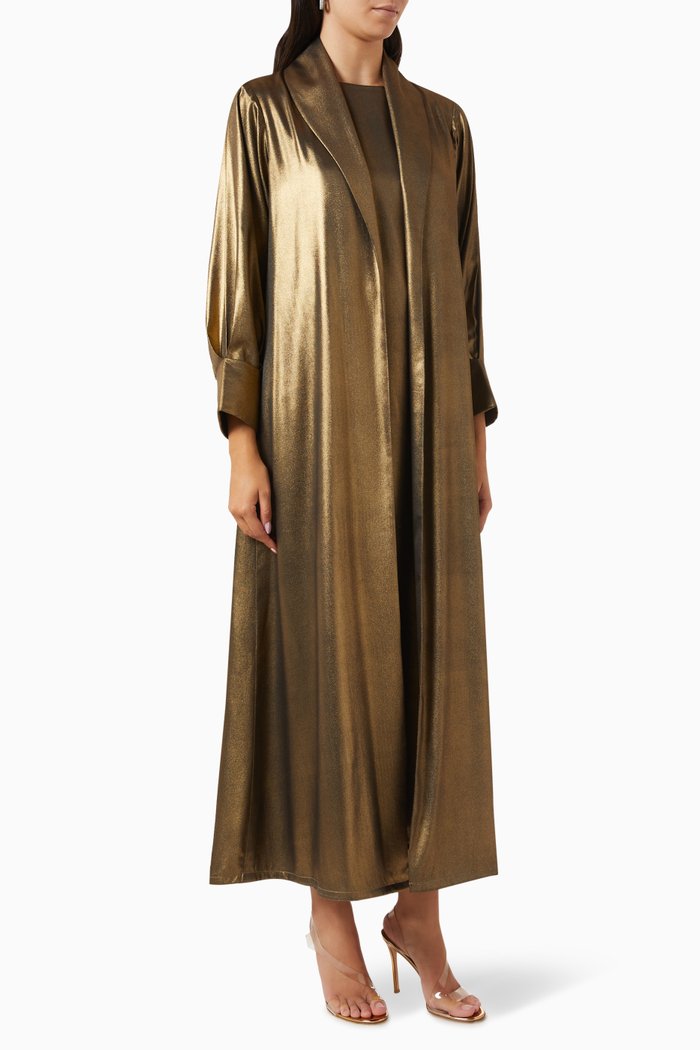 

3-piece Champion of Change Abaya Set, Gold