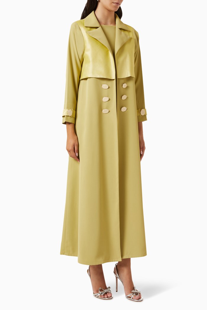 

3-piece Fierce & Fabulous Abaya Set, Green