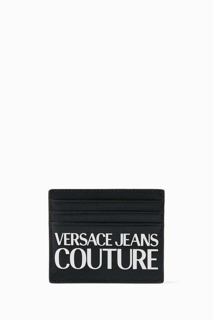 Card Holder in Leather, Black