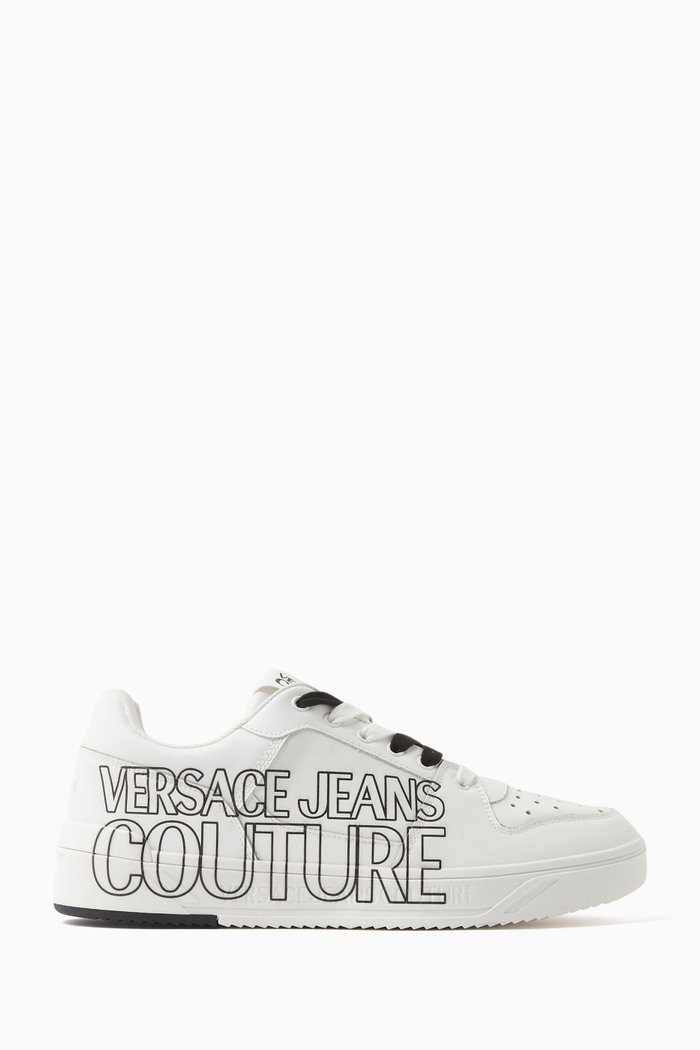 

Fondo Starlight Logo Sneakers in Calf Leather, White
