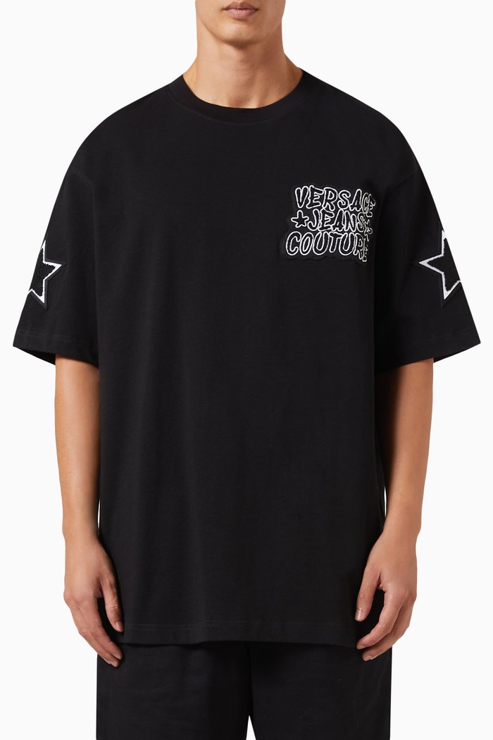

Logo T-shirt in Cotton Jersey, Black