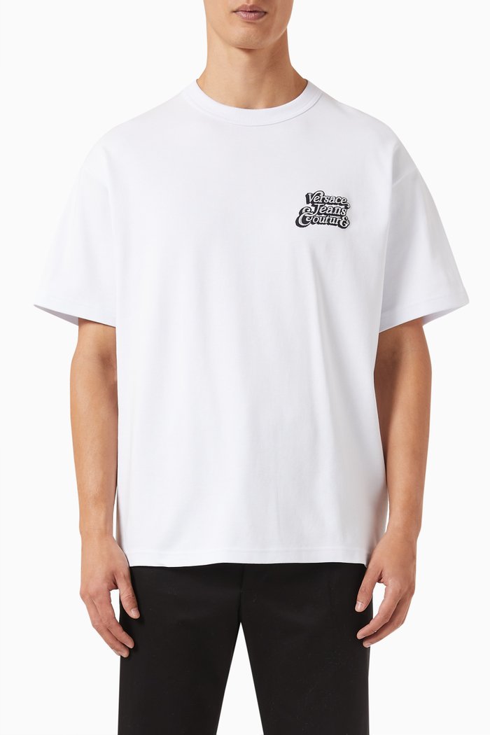 

Graphic Logo T-shirt in Cotton, White