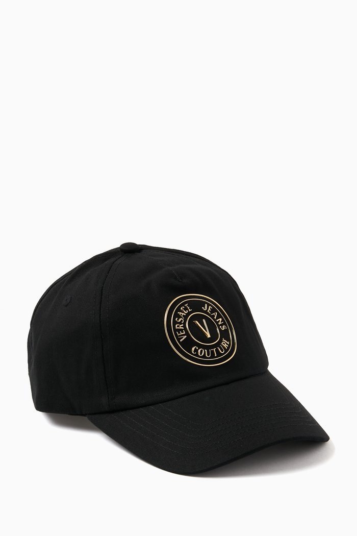 

Logo Baseball Cap in Cotton, Black