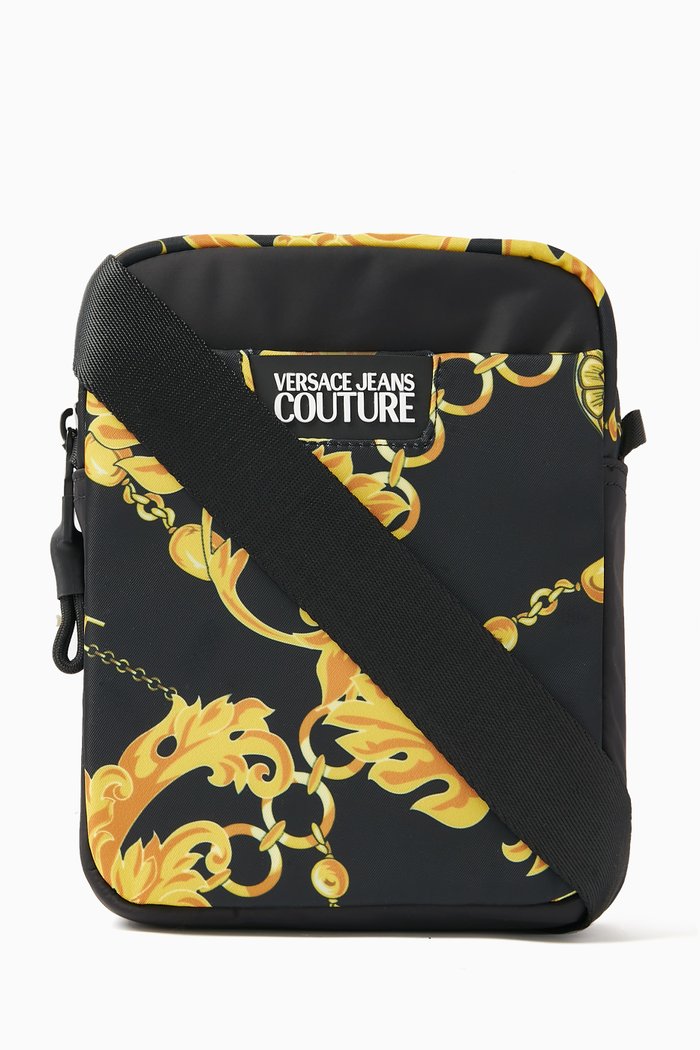 

Baroque Crossbody Bag in Nylon, Gold