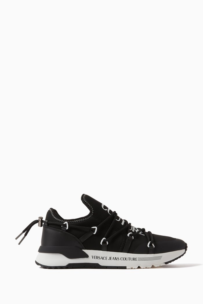 

Fondo Dynamic Logo Sneakers in Neoprene, Black