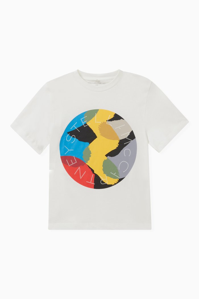 

Graphic Logo T-shirt in Cotton, White