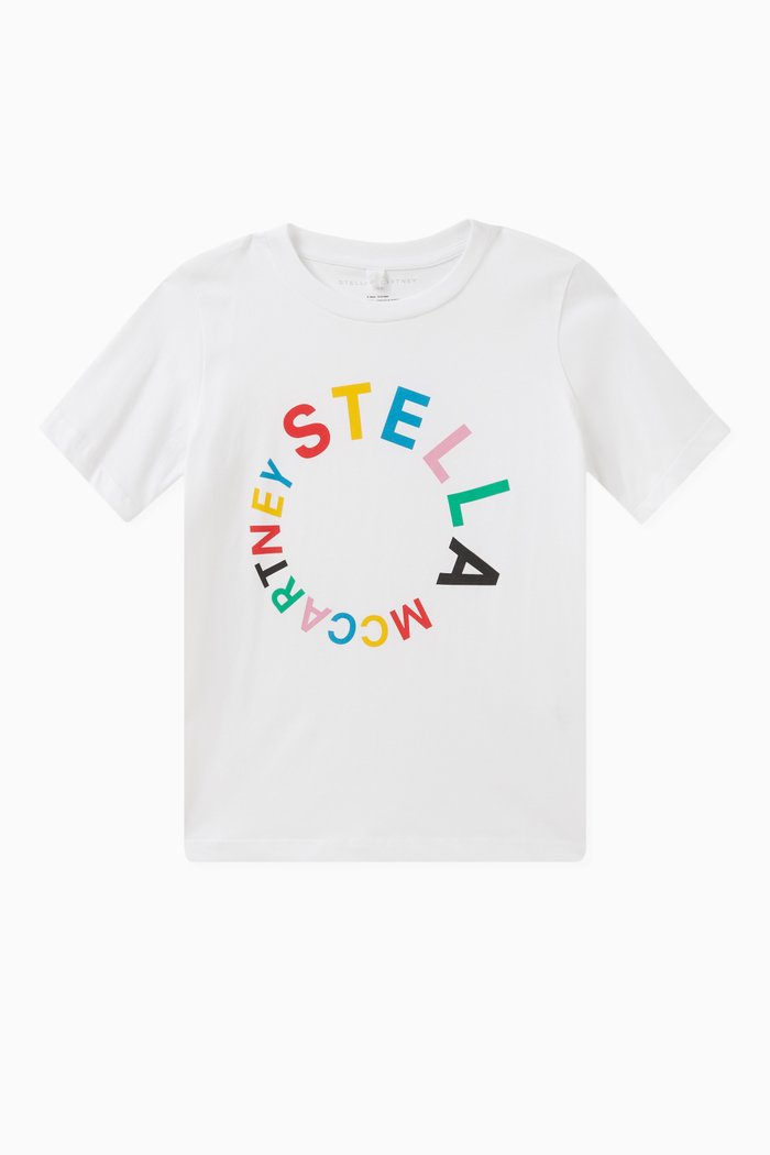

Graphic Logo T-shirt in Organic Cotton, White