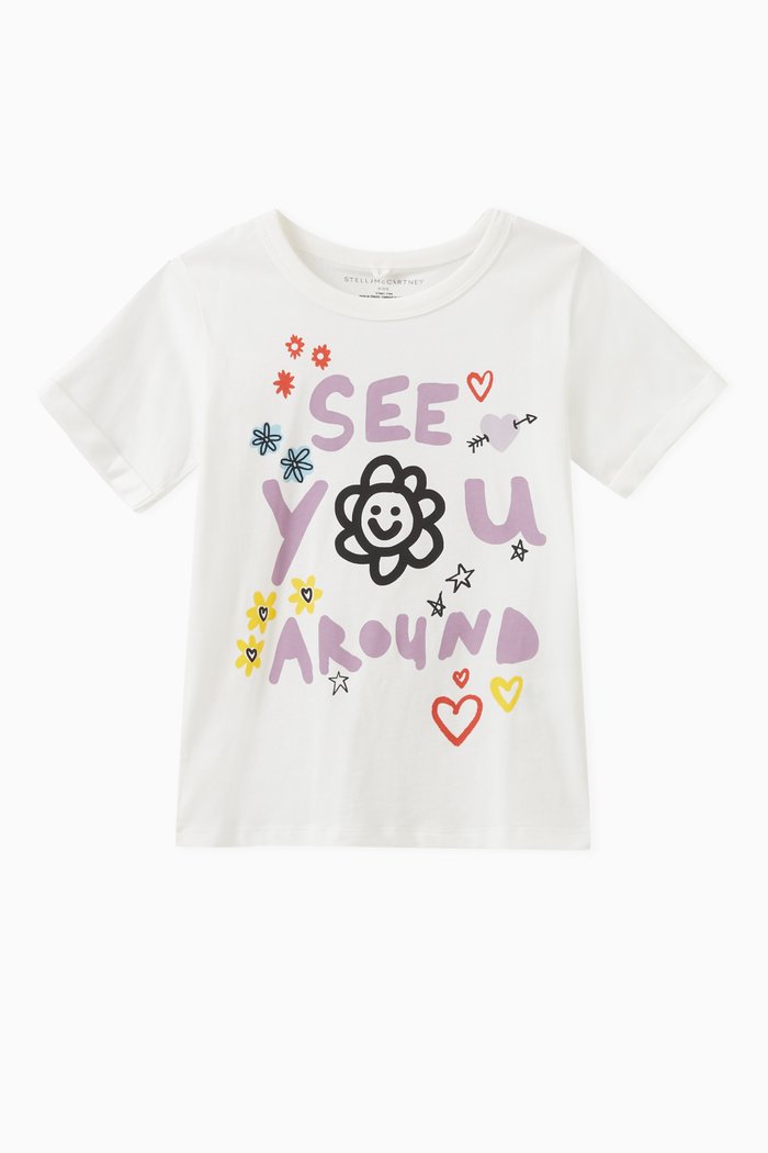 

Graphic-print T-shirt in Cotton, White