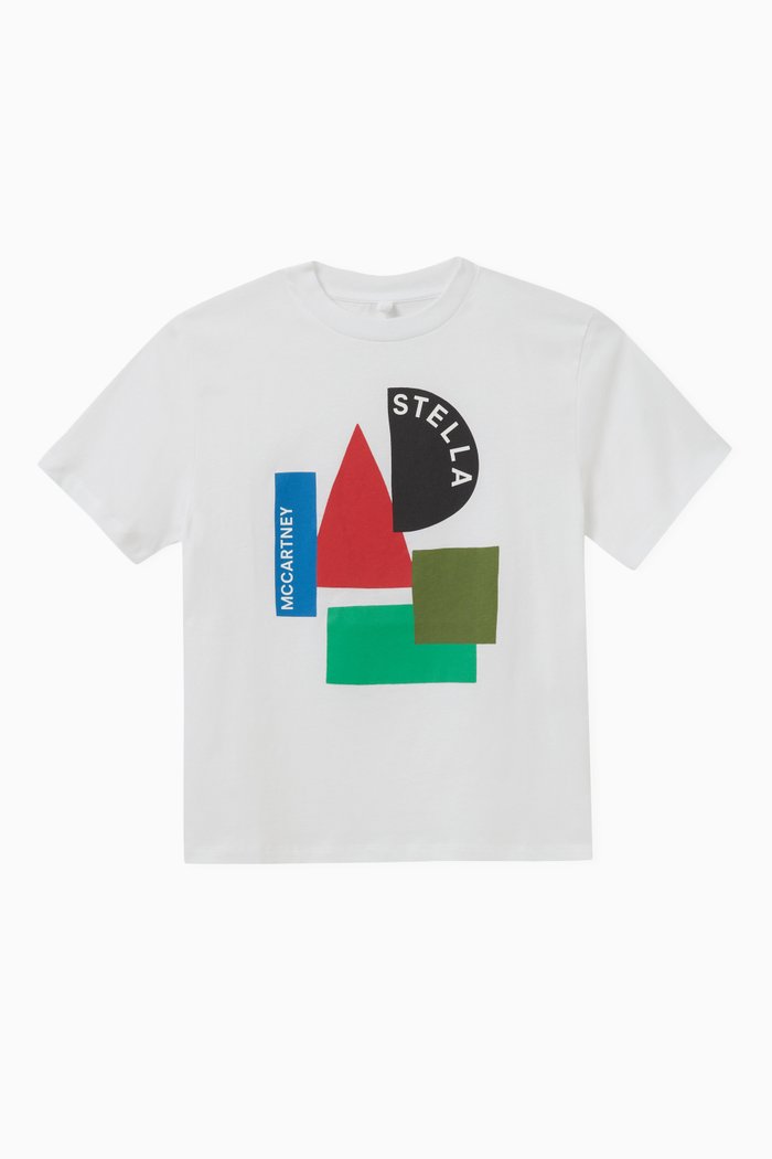 

Graphic Logo T-shirt in Cotton, White