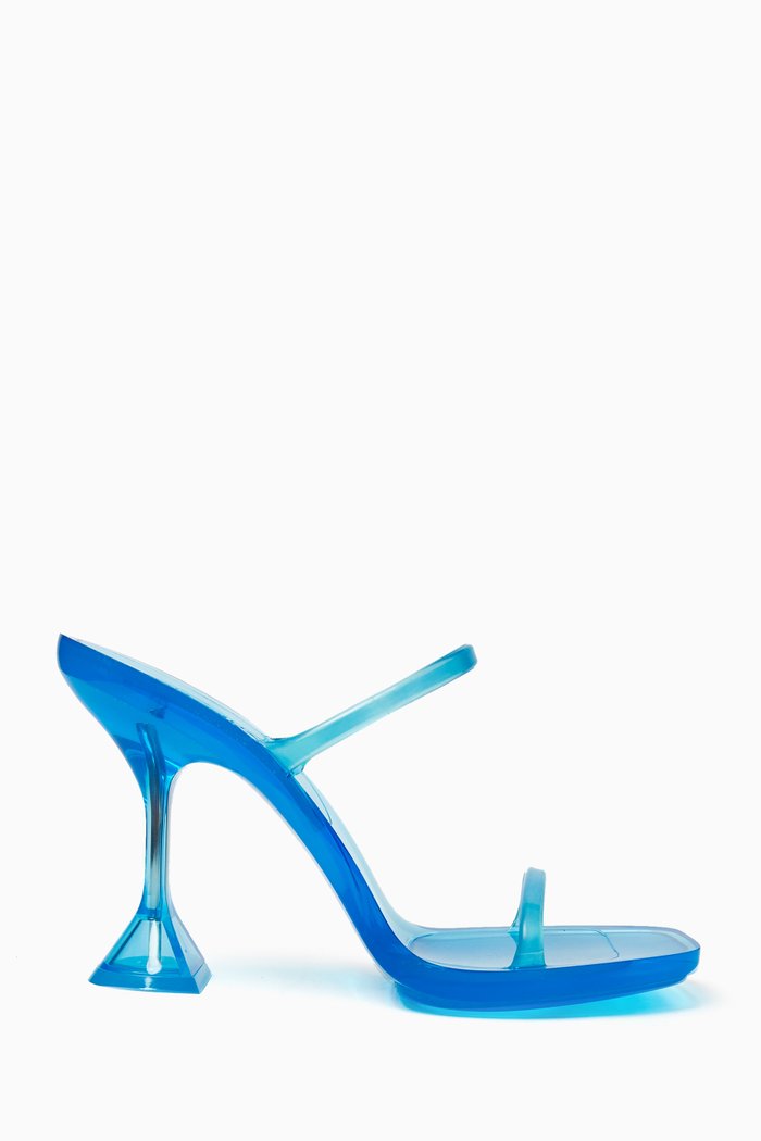 

95 Brito Slipper Sandals in Plexiglass, Blue