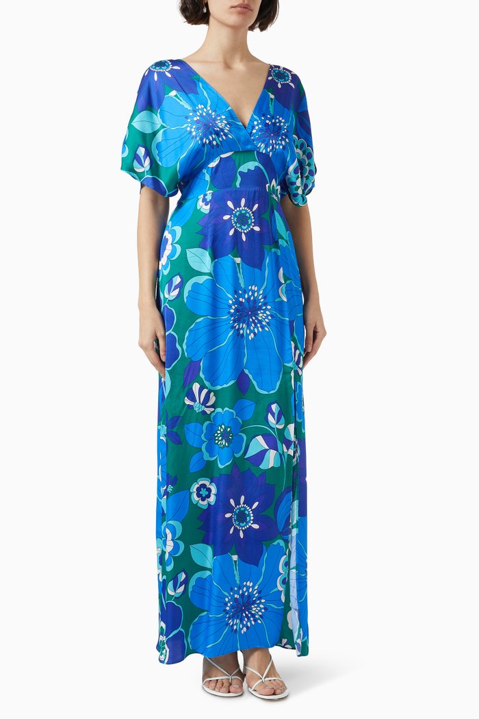 

Sadie Gown in Satin, Blue