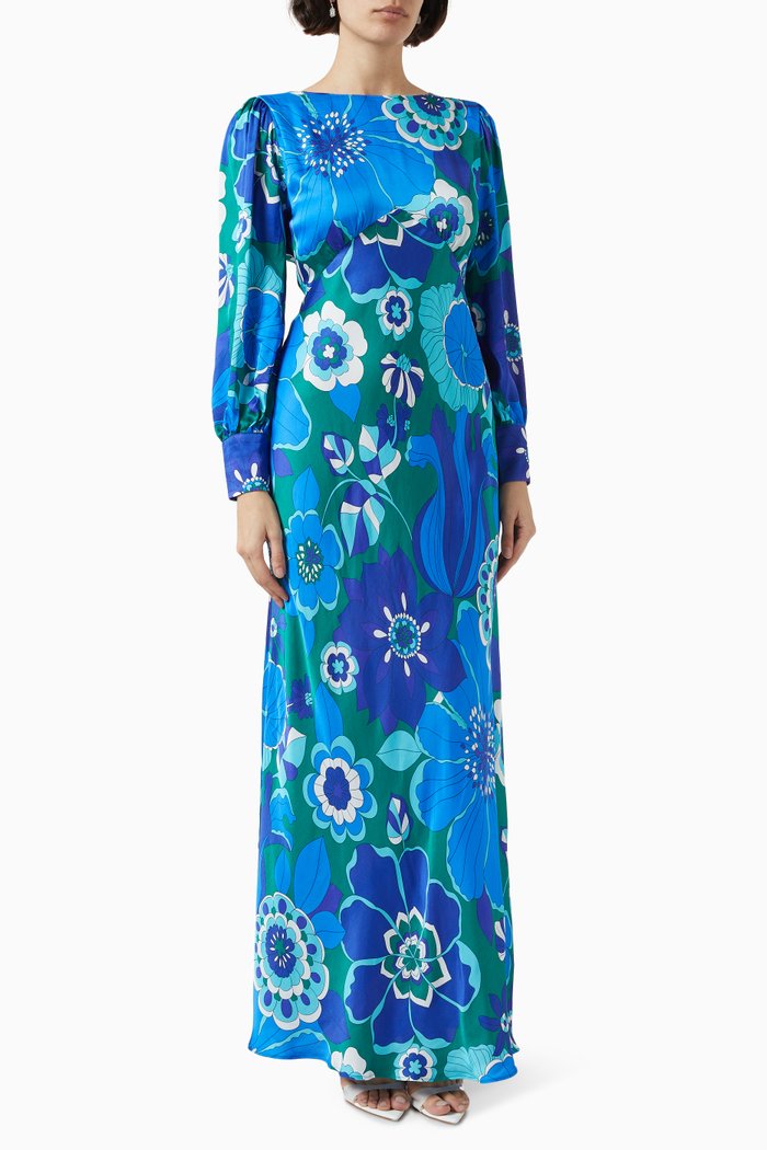 

Marni Gown in Satin, Blue