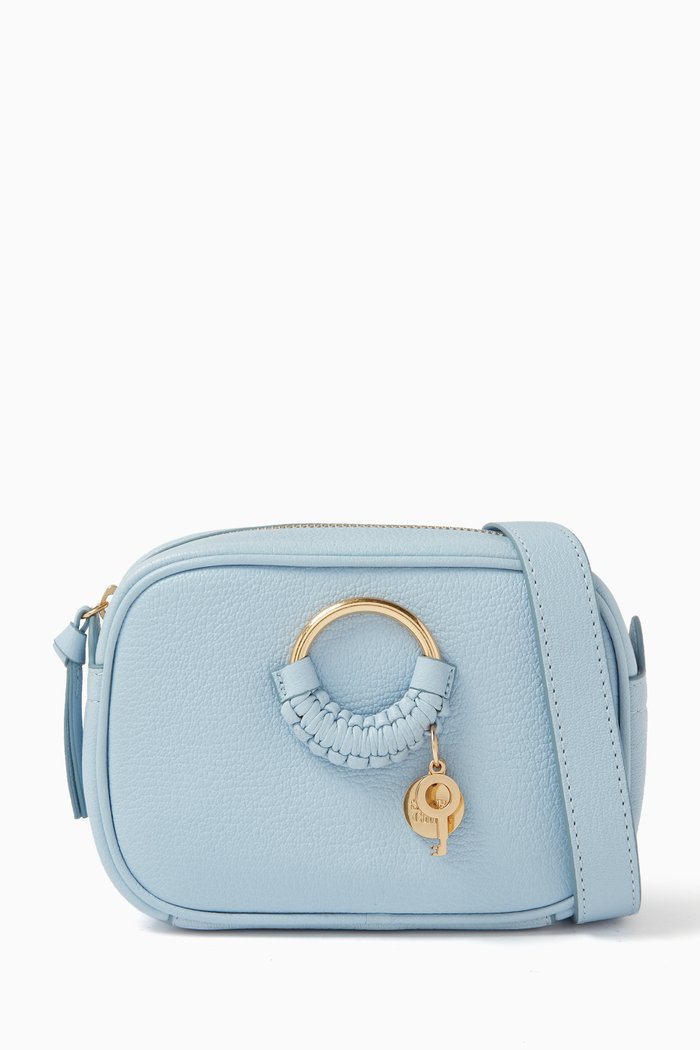 

Hana Camera Bag in Grained Goatskin, Blue