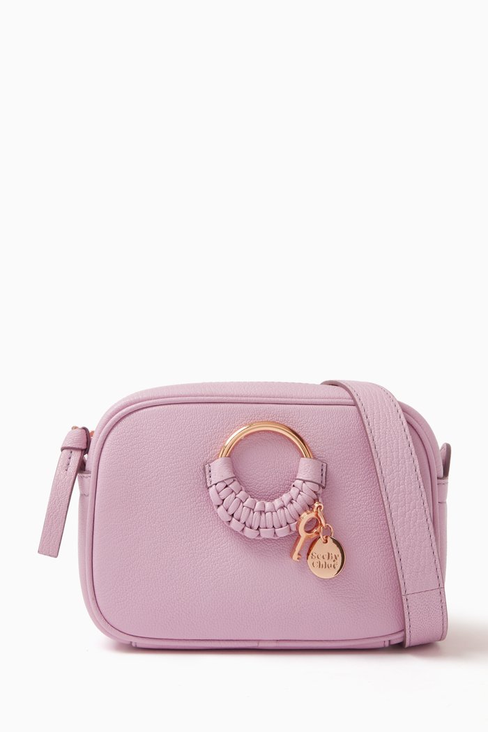 

Hana Camera Bag in Grained Goatskin, Purple