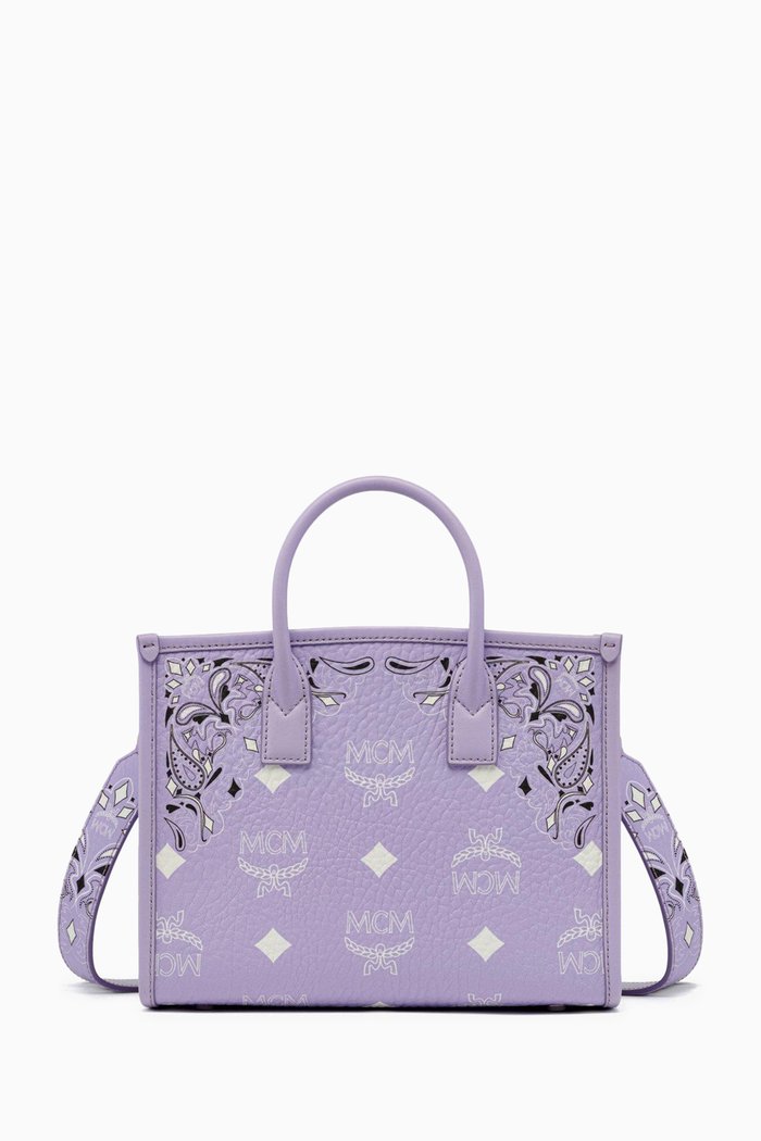

Small München Tote in Visetos Monogram Canvas, Purple