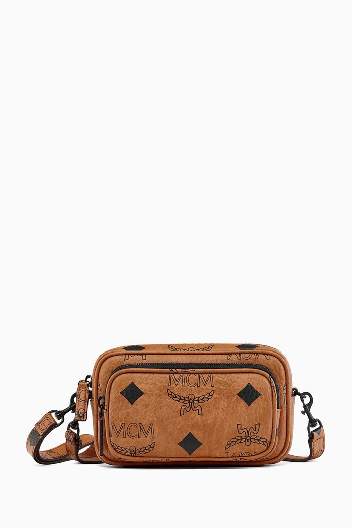 

Mini Aren Crossbody Bag in Visetos Monogram Canvas, Brown