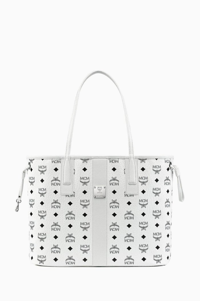 

Medium Reversible Liz Shopper in Visetos Monogram Canvas, White