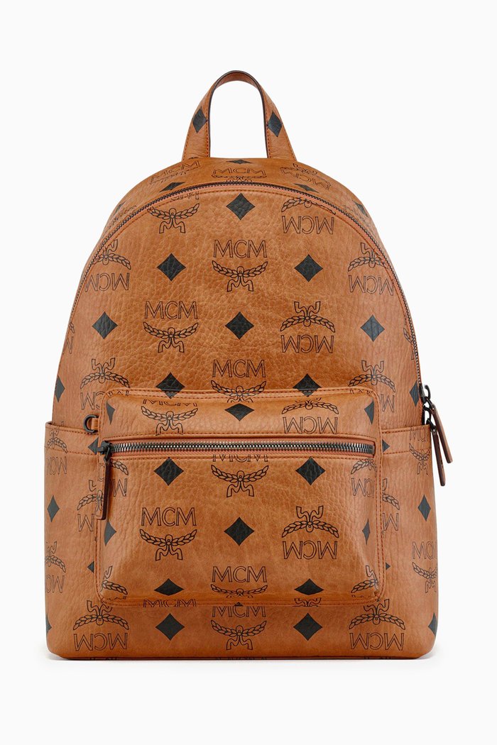 

Medium Maxi Stark Backpack in Visetos, Brown