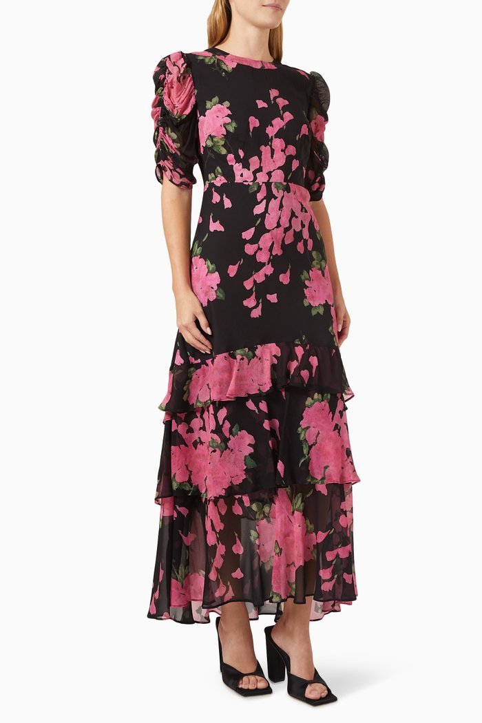 

Evelyn Dress in Silk-blend, Pink