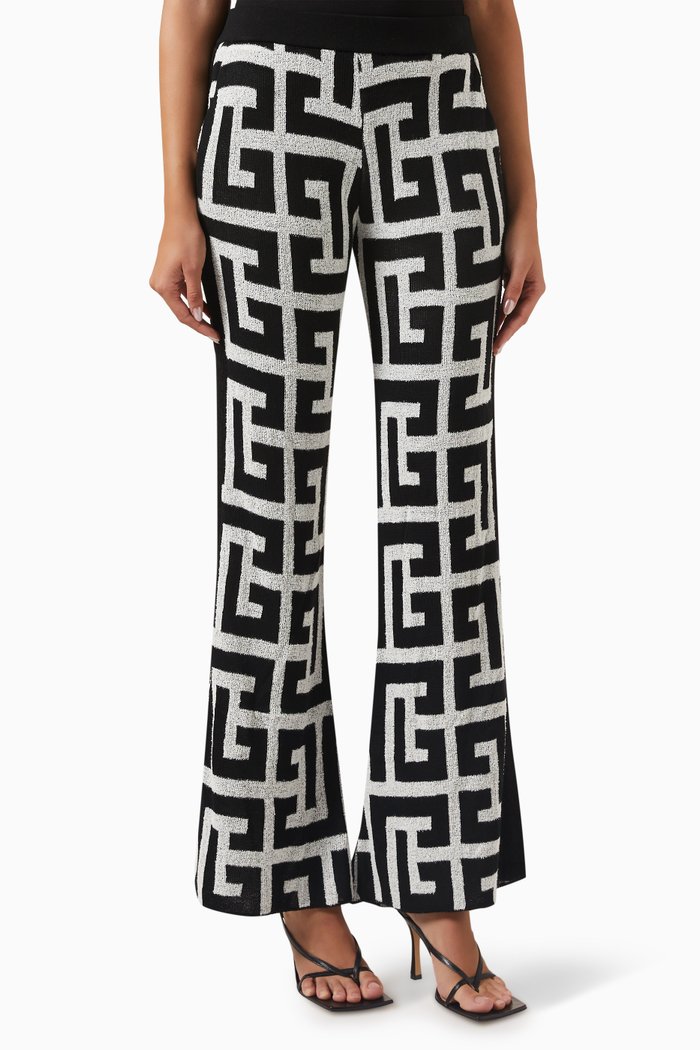 

Monogram Straight Pants in Jersey, Multicolour