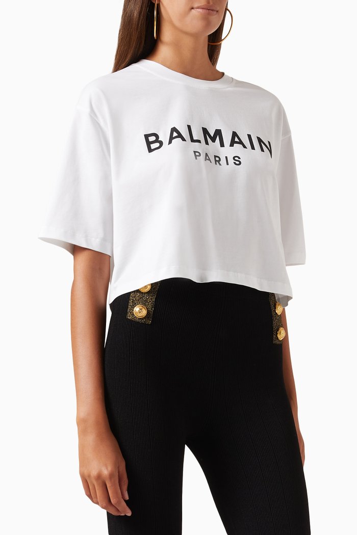 

Logo Crop T-shirt in Jersey, Multicolour